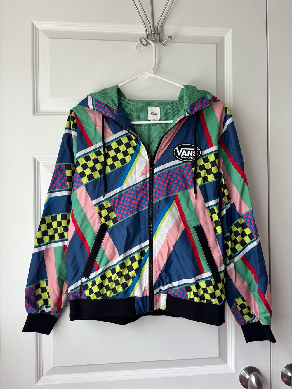 Vans Multi-Color Patterned Windbreaker Jacket